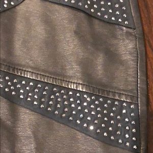 elisa b Bottoms - New skirt faux leather and crystal by Elisa b elisa b Bottoms - New skirt faux leather and crystal by Elisa b
